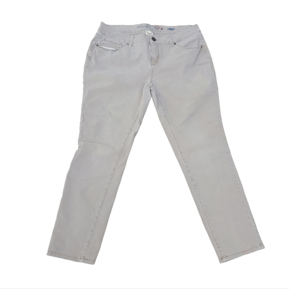 Faded Glory Jeans 14 Ultimate Skinny Khaki Beige Tan Brown Woman Stretch… - Picture 1 of 2